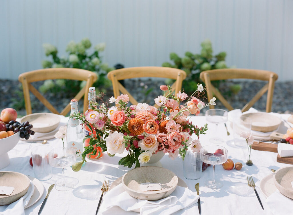 Inspiration for wedding tablescapes with fruit from Utah wedding planner Britt Warnick Designs